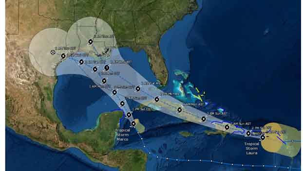 Rare occurrence: Two storms in Gulf next week, but conjoined 'super ...