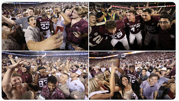 Texas A&M beats No. 1 Alabama 41-38 on last-play field goal