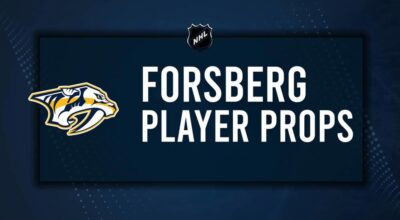 Filip Forsberg Player Prop Bets for the Predators vs. Lightning Game - October 28