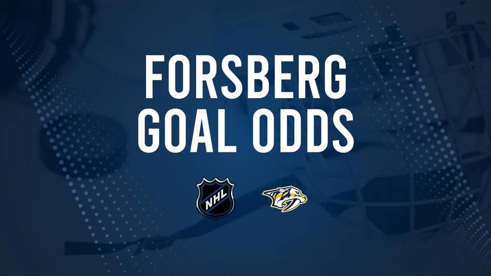 Will Filip Forsberg Score a Goal Against the Blue Jackets on October 26?