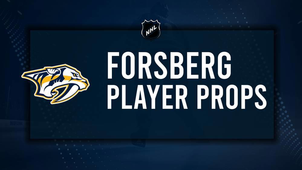 Filip Forsberg Player Prop Bets for the Predators vs. Canucks Game - November 17