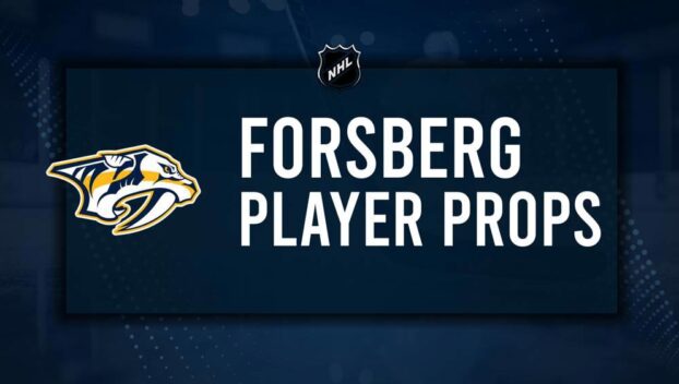 Filip Forsberg Player Prop Bets for the Predators vs. Kraken Game - November 20