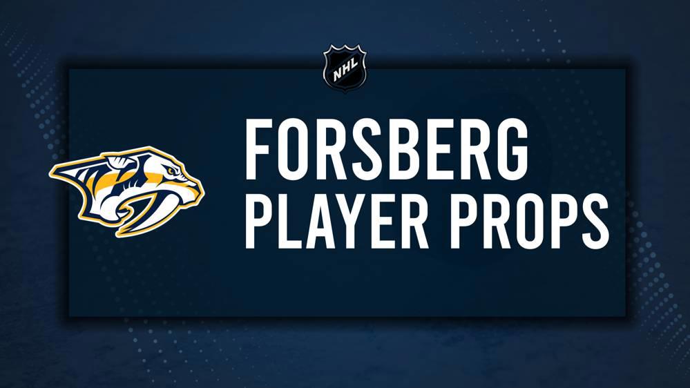 Filip Forsberg Player Prop Bets for the Predators vs. Blues Game - December 27