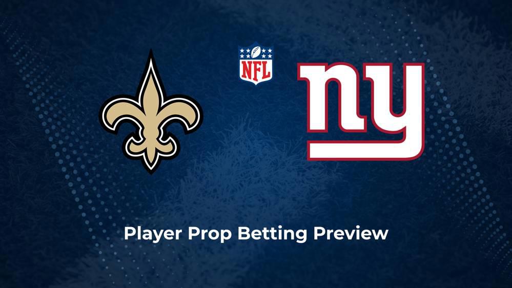 Saints vs. Giants Player Props & Odds – Week 14