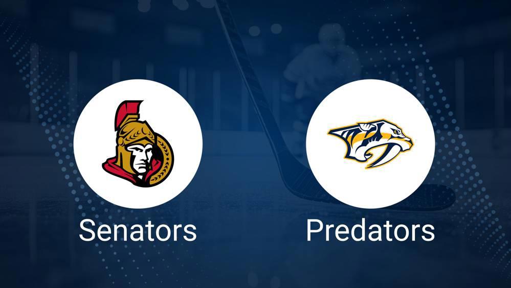 Senators vs. Predators Injury Report Today - December 7