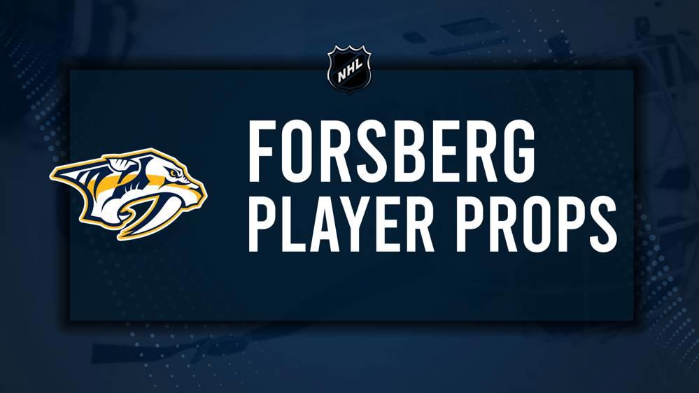 Filip Forsberg Player Prop Bets for the Predators vs. Sabres Game - January 31