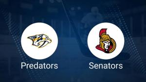 Predators vs. Senators Injury Report Today - February 3
